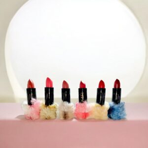 High Pigmented Fluffy Velvet Matte Lipstick – Pack of 6 | Soft Matte Finish | Long-Lasting Bold Shades