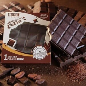 Chocolate Eraser Bigger Size Creative Cute Pencil Rubber Best For Gifts And Daily Stationery