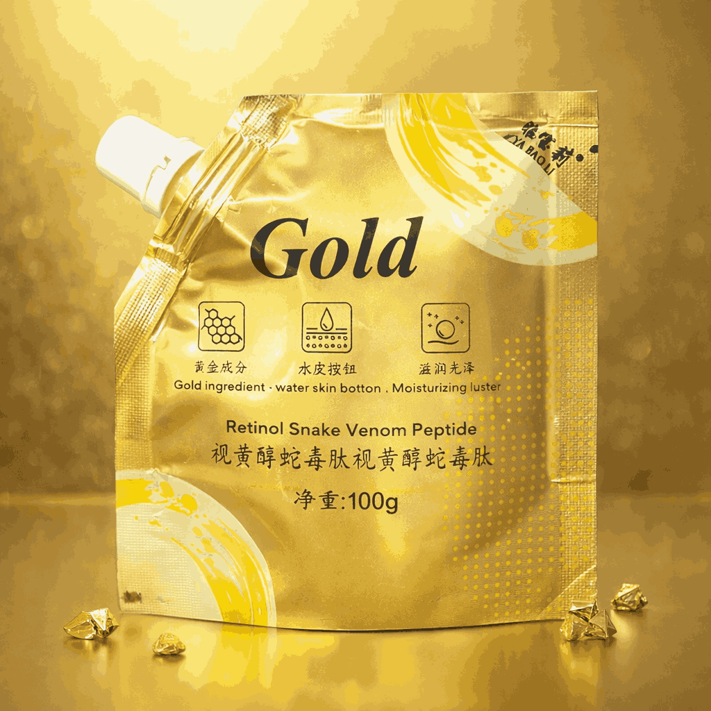 Premium 24K Gold Retinol Anti-Aging Eye Cream – Luxury Vibrating Massager Wand for Dark Circles, Puffiness & Wrinkles - 100g - Image 4