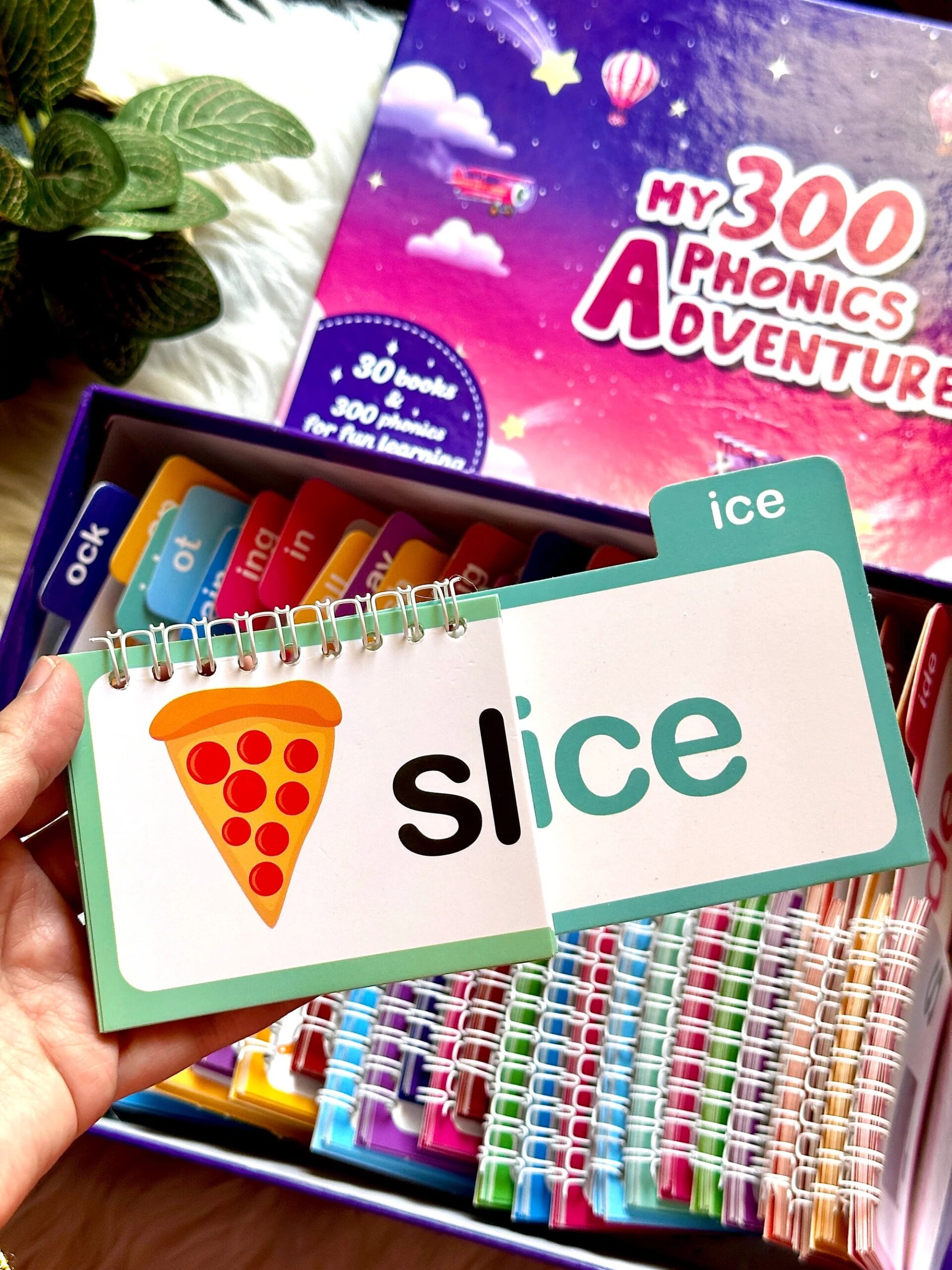 30 Read And Rhyme Flip Books Phonics Learning Set With 300 Words For Kids - Image 4