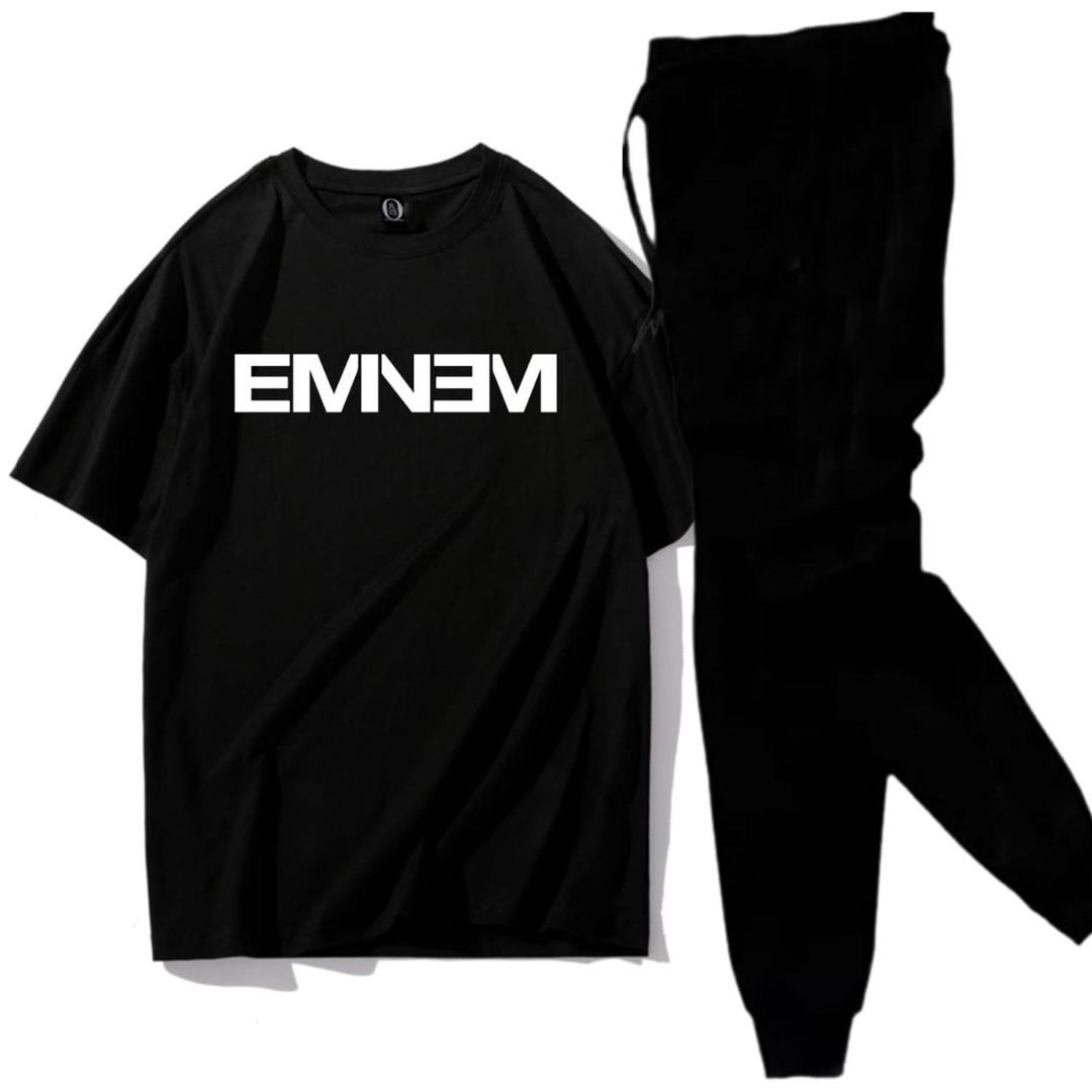 Premium Micro Menโs Tracksuit Emnem Print โ Comfortable Sportswear | Gym & Workout Suit