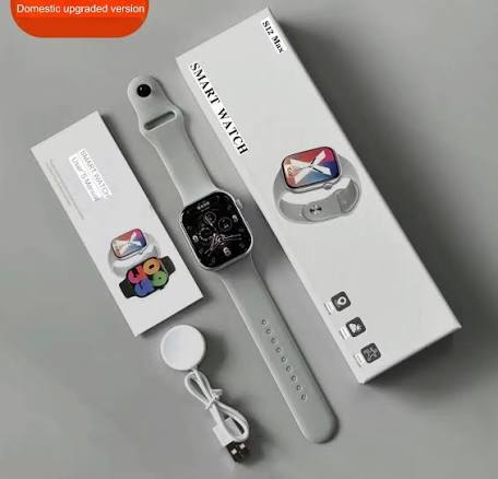 S12 Max Smart Watch with 1.85-Inch Full Touch HD Display, Bluetooth Calling, Smart Notifications, Health Monitoring, Fitness Tracking - Image 3