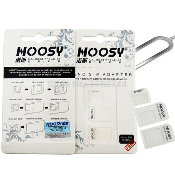 Noosy 4-In-1 SIM Card Adapter Kit - Electronic Accessory Designed For SIM Conversion And Mobile Device Connectivity Routine - Image 3