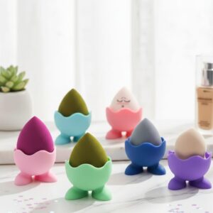 1 PCs Plastic Blender Puff Holder Multipurpose Sauce Bowl Makeup Sponge Storage Container Mini Bowl Organizer (Random Color)