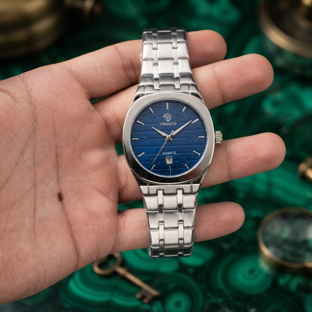 Men’s Stainless Steel Quartz Watch Elegant Durable Timepiece With Stainless Steel Strap And Detailed Dial For Daily And Formal Wear - Image 3