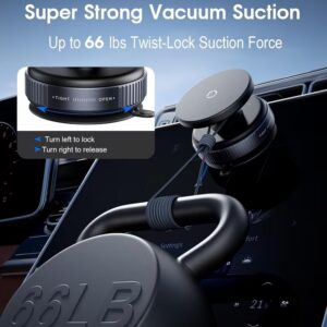 Upgraded 360 Vacuum Magnetic Car Mount Phone Holder Hands Free Suction Cup