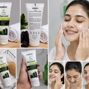 Romax Activated Charcoal 5 In 1 Face Wash 100ml Deep Cleansing Detoxifying Moisturizing Formula With Oats And Olive Oil