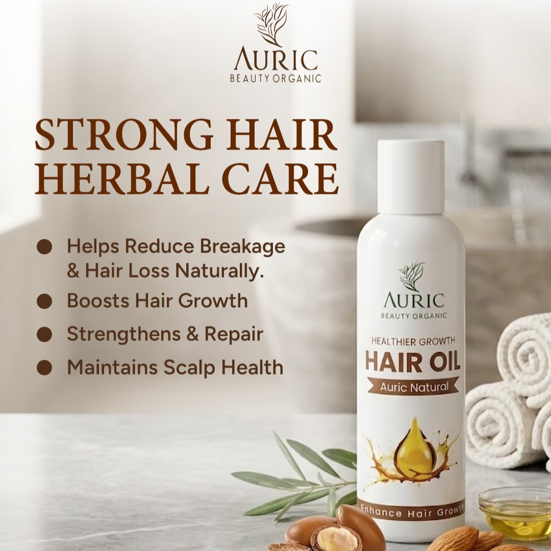 Auric Beauty Organic Cold Pressed Hair Oil – Intensive Nourishment & Scalp Therapy - 100ML - Image 2