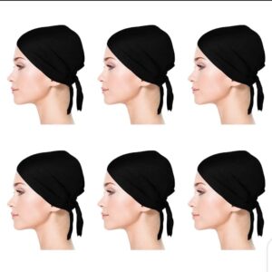 Pack of 12 tube hijab caps plain hijab caps (random color)