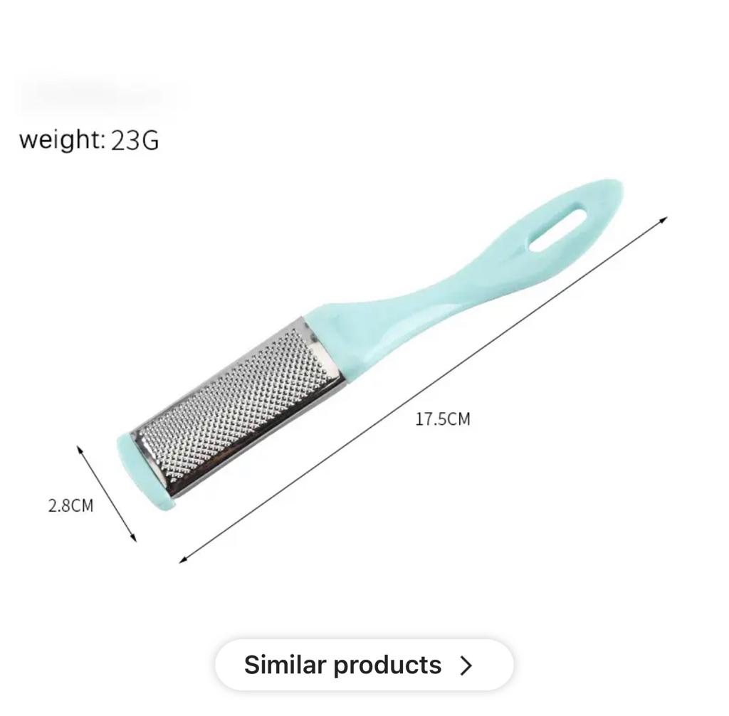 2 in 1 Latest Hot Sale Foot File Pedicure Professional Foot Rasp Hard Skin Remover Tool and Nails ( Random color) - Image 5
