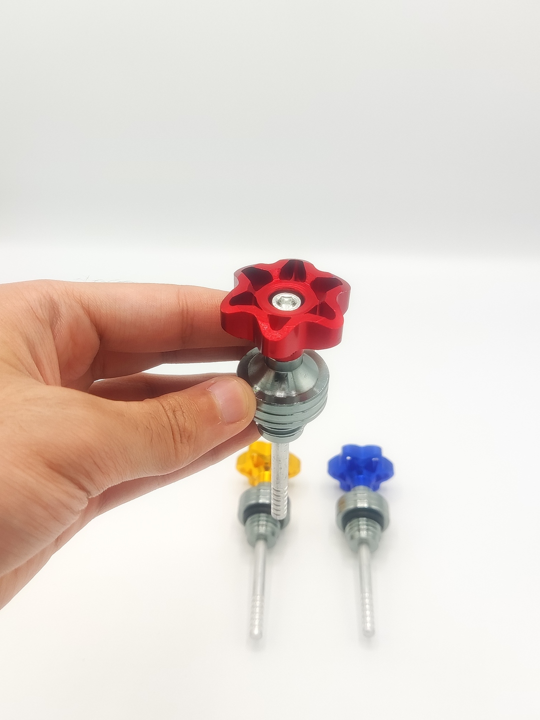 Flower Style Bike Oil Gauge for Honda CD 70 & CG 125 | Fancy Motorcycle Oil Dipstick Decoration - Image 4