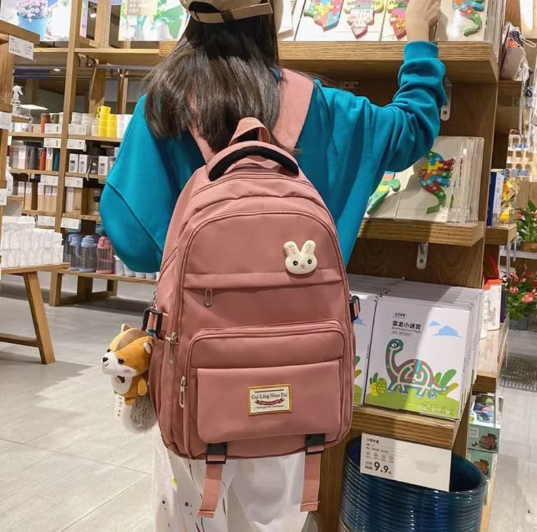 Korean Style School & College Backpack | 48cm x 28cm | Trendy & Spacious | Durable Daypack for Students - Image 2