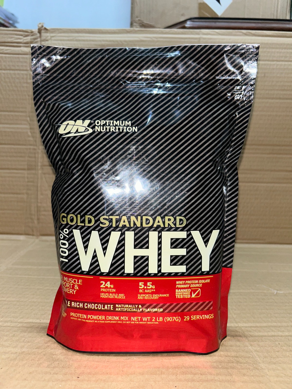 Optimum Nutrition Gold Standard 100% Whey Protein Powder 2LB โ Premium Whey Blend for Muscle Recovery & Lean Muscle Support - Image 3