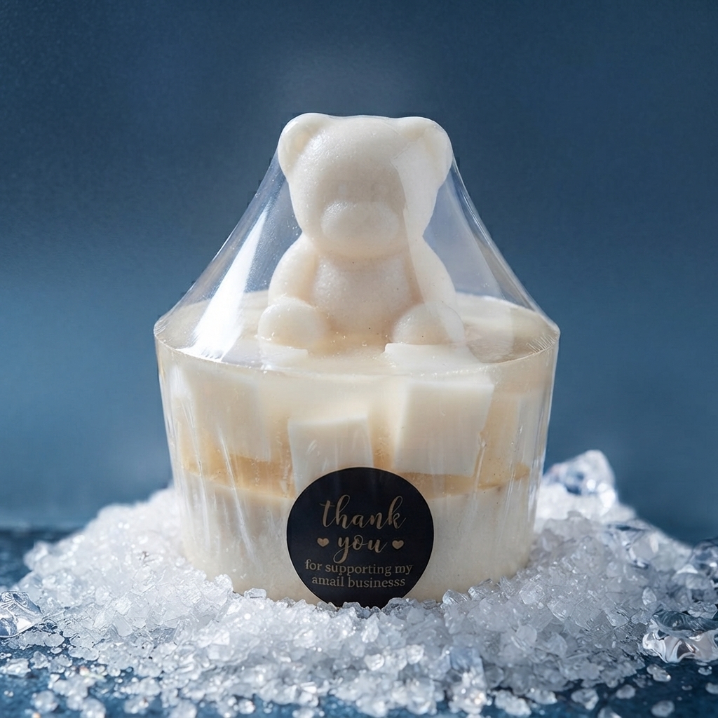 1 Pc - Ice Baby Soap Teddy Bear Gift Soap - Personal Care Accessory Designed For Styling And Daily Routine - 100g