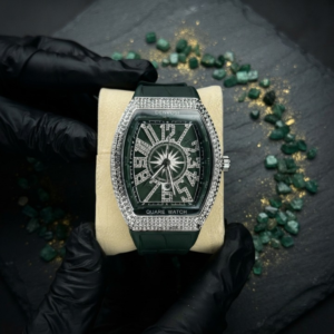 Denvosi Luxury Diamond Studded Strap Menโs Watch Elegant Durable Stylish Premium Choice For Parties Daily Wear And Special Occasions (Without Box)