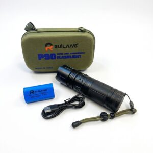 Ruilang P90 Tactical Flashlight Set - Lighting Device Designed For Illumination Purpose And Daily Lighting Routine