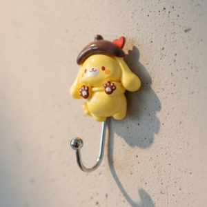 Sanrio Wall Hook โ Cute & Durable Cartoon Wall Hanger for Keys, Bags, Towels & Accessories | Strong Adhesive, Space-Saving & Decorative Home Organizer
