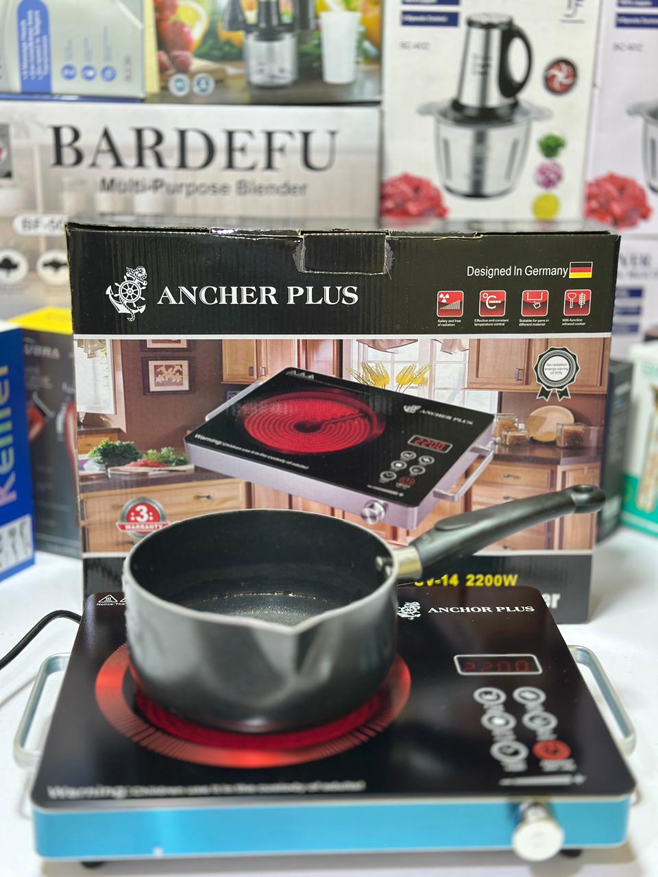 Ancher Plus 2200 Watt Hotplate โ High-Power Electric Cooking Solution - Image 6