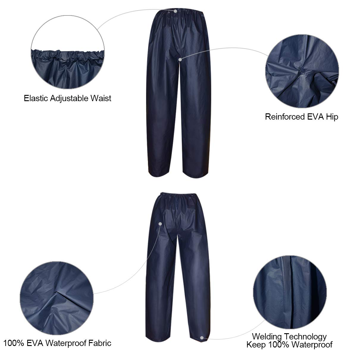 Waterproof Rain Coat & Pant | Lite Waterproof Rain Suit | Rain Coat | Rainwear | Rain Suit ( Random Color ) - Image 3