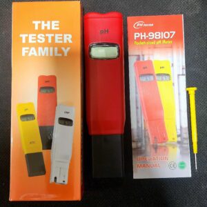 PH-98107 Pocket-Sized Digital pH Meter Tester with Calibration Screwdriver