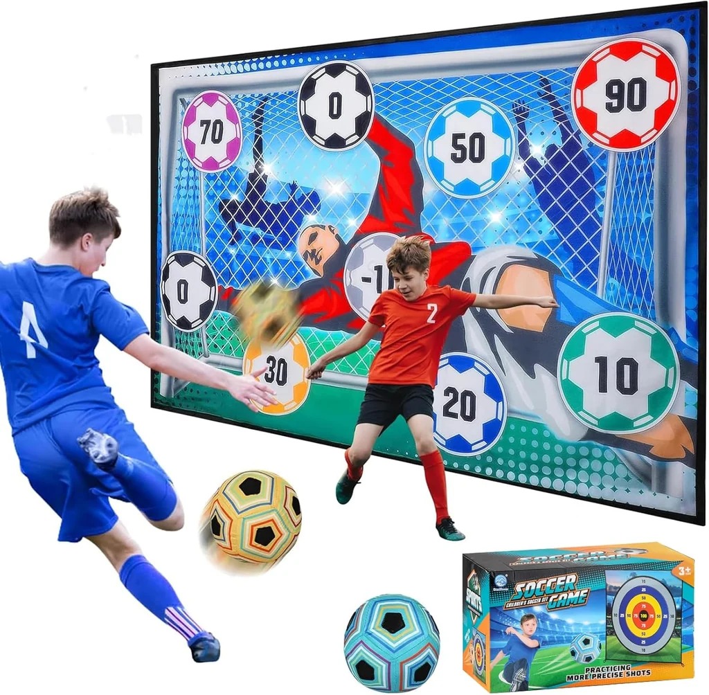 Indoor Outdoor Sticky Soccer Target Mat Game - Toy Product Designed For Playtime And Daily Fun Routine