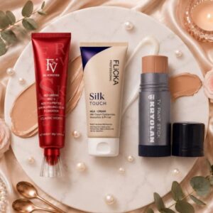 3 In 1 Professional Makeup Trip Flicka, FV And Krylon - Beauty Accessory Designed For Makeup Application And Daily Skincare Routine