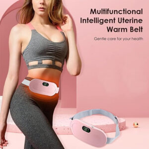 Portable Menstrual Heating Cramp Pad Belt for Women – Electric Period Pain Relief Massager with 3 Heat Levels & 4 Massage Modes - With Box | Period Cramp Belt