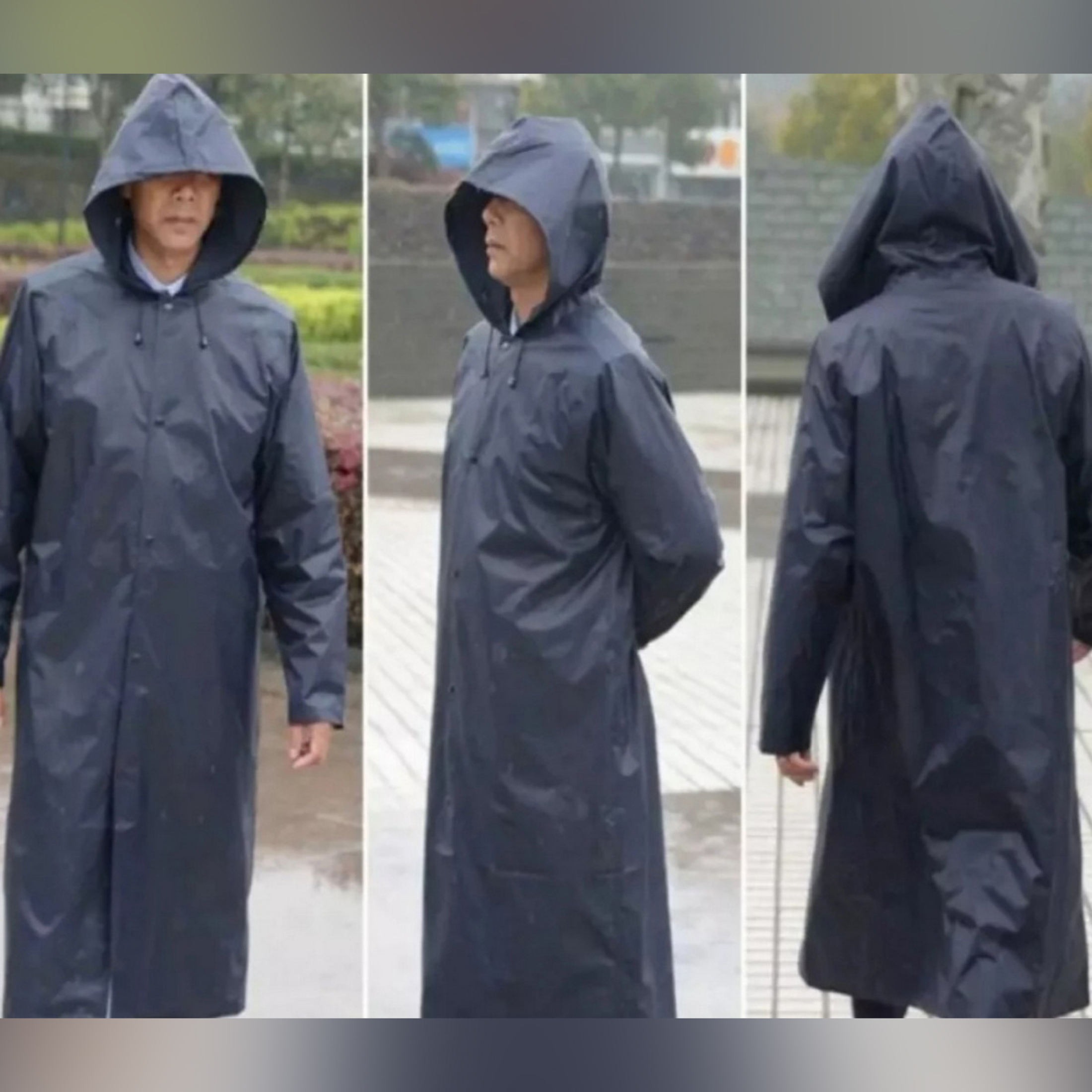 1 Piece Rain Coat | Waterproof Rain Coat | Rain Coat For Bikers | Rain Coat For Men & Women | Parachute Material Rain Coat ( Only Coat ) & ( Random Color ) - Image 5