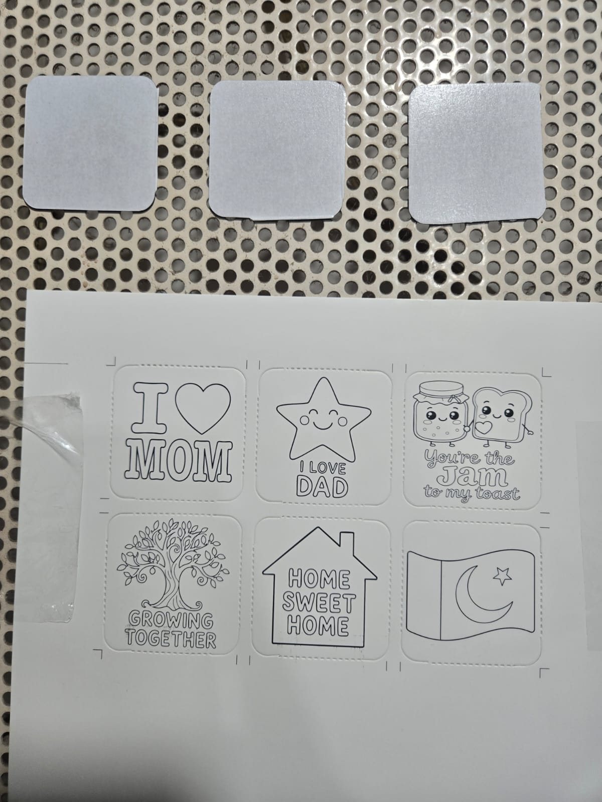DIY Fridge Magnet Paint Kit โ 6 Magnets & 6 Paint Sheets Creative Art Set - Image 4
