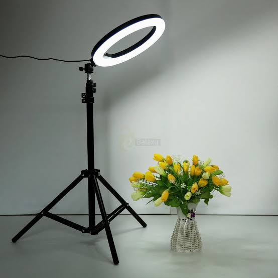 Portable 10-Inch LED Ring Light with 7 Feet Adjustable Tripod Stand & Mobile Holder | 3 Light Modes | Foldable 2 Feet | USB Powered - Image 3