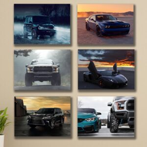 Set of 6 Premium Wall Art Photo Tiles – Modern Home Decor Sets  8x11