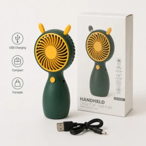 Portable USB Rechargeable Mini Handheld Fan | Lightweight Personal Cooling Fan | Strong Airflow | Portable Summer Cooling Fan (Random color)