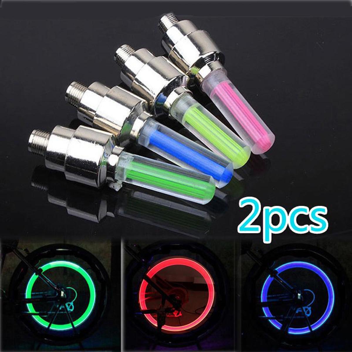 Pack of 2 - Motorbike And Car And Cycle Tire Wheel Motion Sensor LED Lights - Automotive Accessory (Random Color) - Image 3