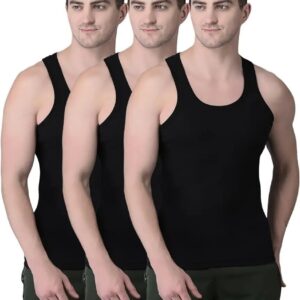 Pack of 3 Men's Cotton Banyan Vest β Soft, Breathable & Comfortable Daily Wear Undershirts for Men