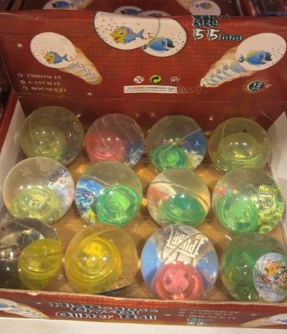 High Bounce Crystal Glitter Ball (Random Design) - Image 4