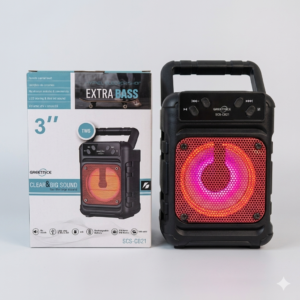 3 inches Wireless Bluetooth Speaker with Bluetooth 5.0 & LED Control
