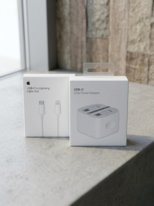 20W USB-C Power Adapter + USB-C to Lightning Fast Charging Cable (1m) Set - Image 5