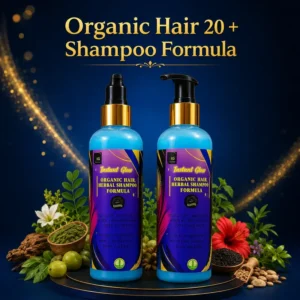 Instant Glow Herbal Shampoo 20+ Formula 250ml | Organic Herbal Hair Shampoo for Hair Growth & Hair Fall Control | Dandruff & Frizz Control | Scalp Nourishing Shampoo