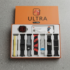 7 In 1 Ultra Smart Watch Is A Premium Wearable Designed To Combine Style, Functionality, And Convenience.