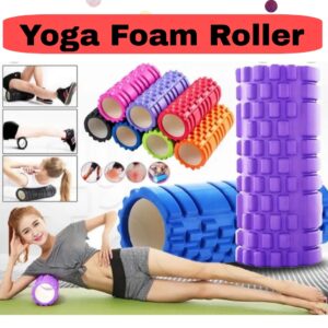 Foam Roller for Back Pain Relief | High Density Deep Tissue Massage Roller for Muscle Recovery, Exercise & Stretching | Body Pain Relief Roller for Gym, Home Workout, Yoga & Physiotherapy (Random Color)