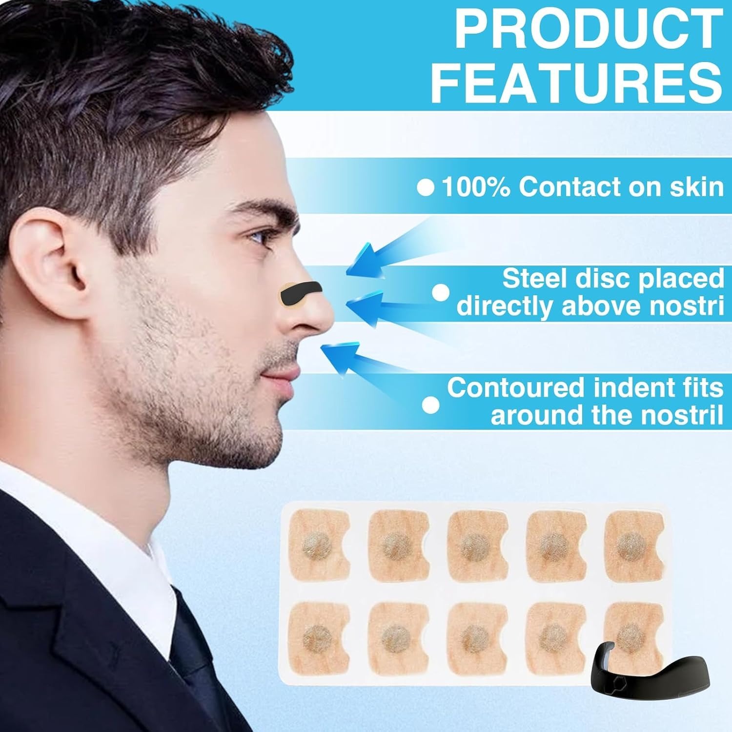 Premier Nasal Dilator White Starter Kit โ Sleep and Sport Nasal Dilator for 15 Days of Better Breathing & Snoring Relief - Image 4