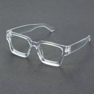Trendy Transparent Frame Bold Fashion Glasses for Men & Women – Stylish Clear Lens Eyewear for Daily Wear
