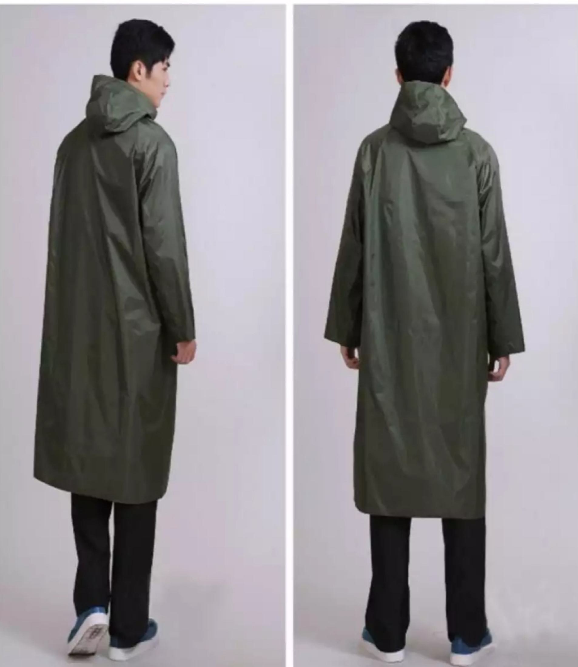 1 Piece Rain Coat | Waterproof Rain Coat | Rain Coat For Bikers | Rain Coat For Men & Women | Parachute Material Rain Coat ( Only Coat ) & ( Random Color ) - Image 4