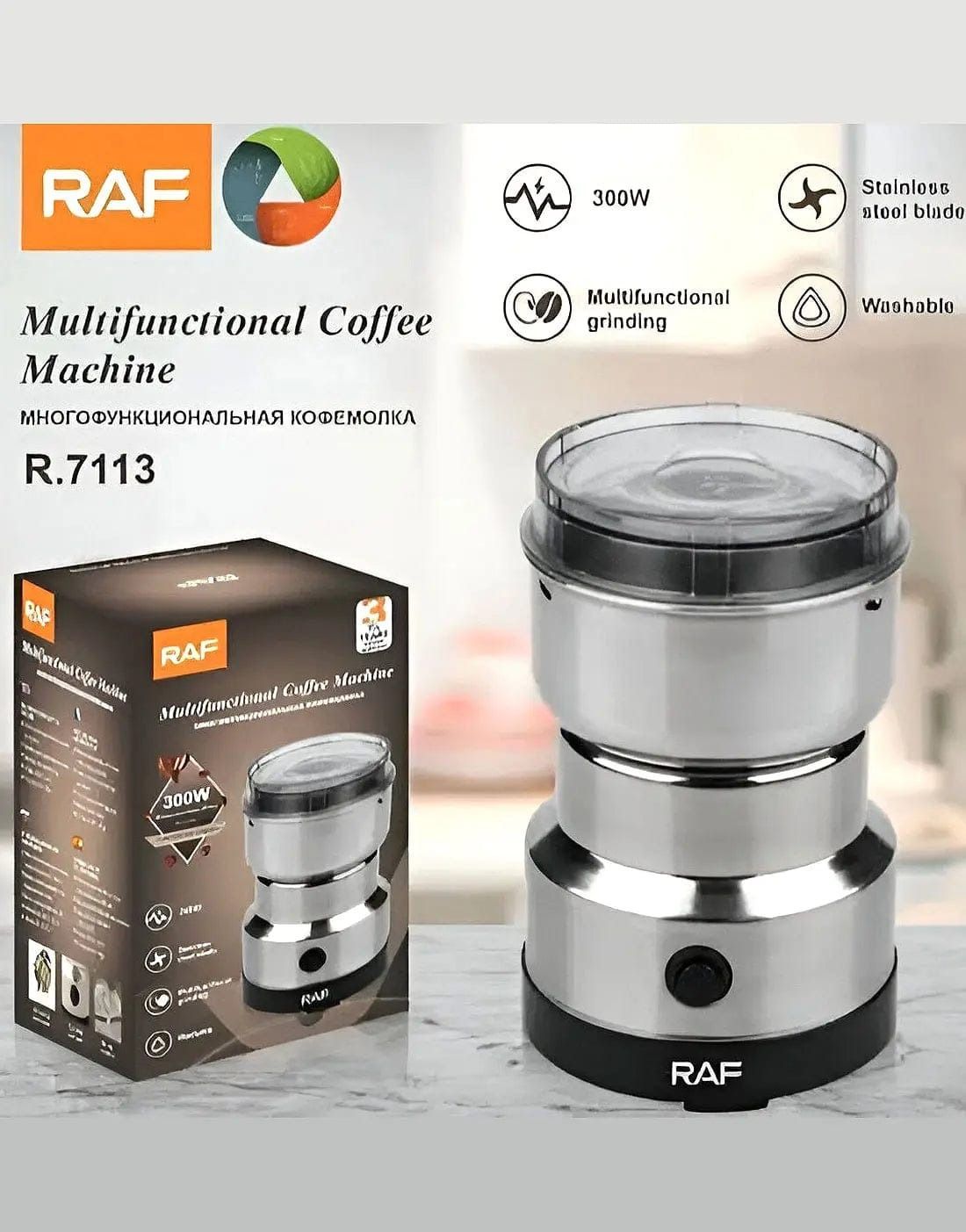 RAF Multifunctional Coffee Machine R.7113 Compact Durable Efficient Sleek Design Easy To Clean Practical Choice For Home And Office Use