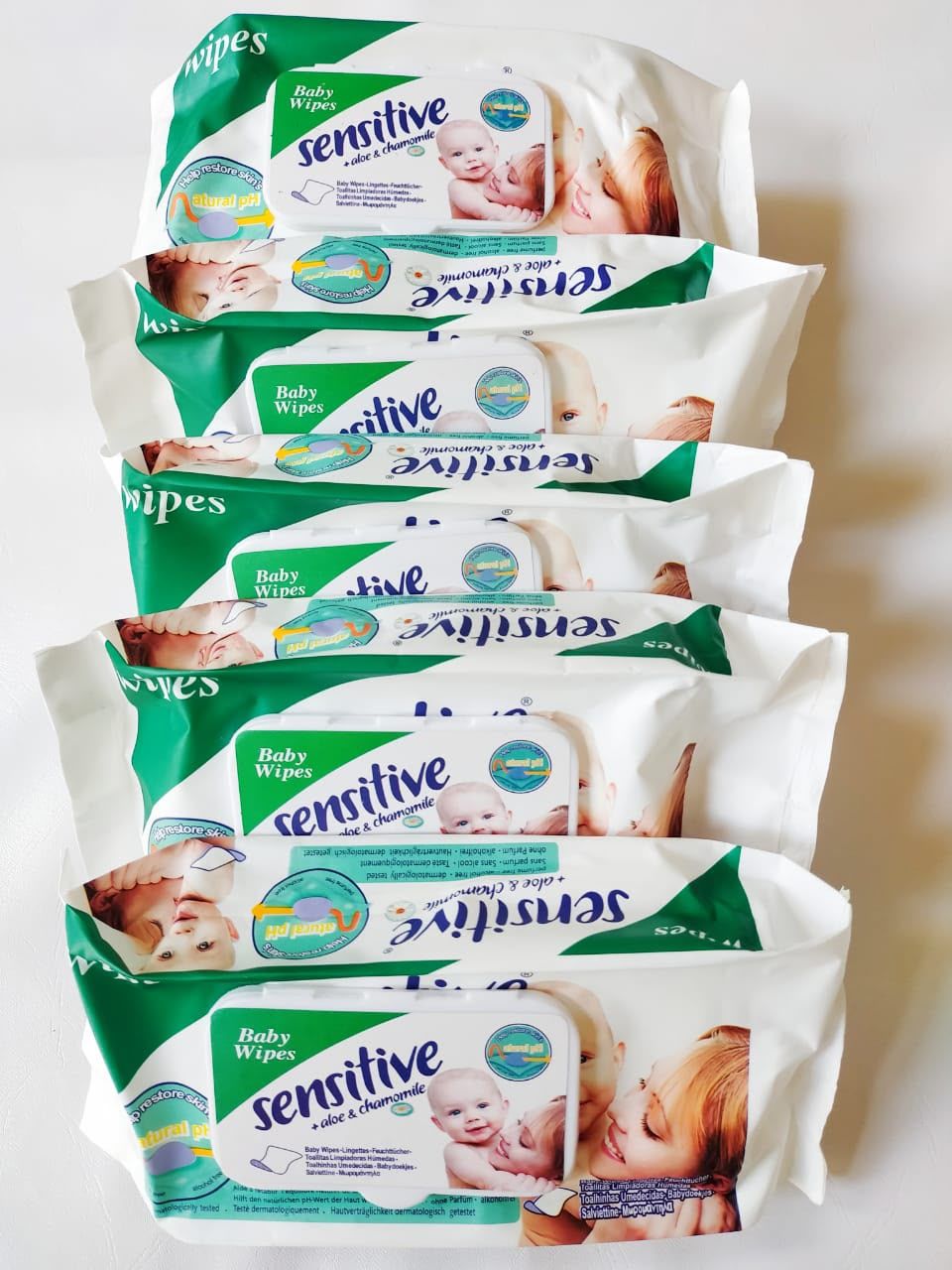 Mega Saver Pack Sensitive Baby Wipes Deal Of 10 Packs Ultra Soft Gentle Cleaning With Aloe And Chamomile For Delicate Skin - Image 2