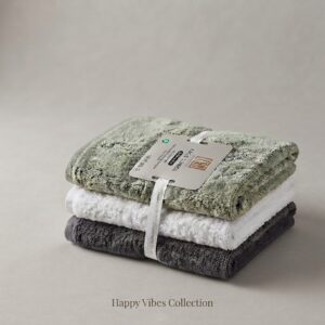 Premium 100% Cotton Face Towel 450 GSM Soft Absorbent Washcloth | 6 Pcs | Random Colour