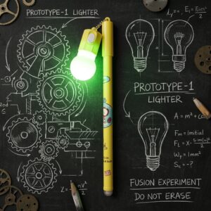 Pen With LED Bulb Light - Office Accessory Designed For Writing And Daily Stationery Routine (Random Color)