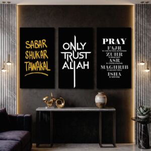 Set of 3 Premium Wall Art Photo Tiles โ Home Decor Accessory Designed For Interior Styling And Daily Living Space Routine - Size: 8x11