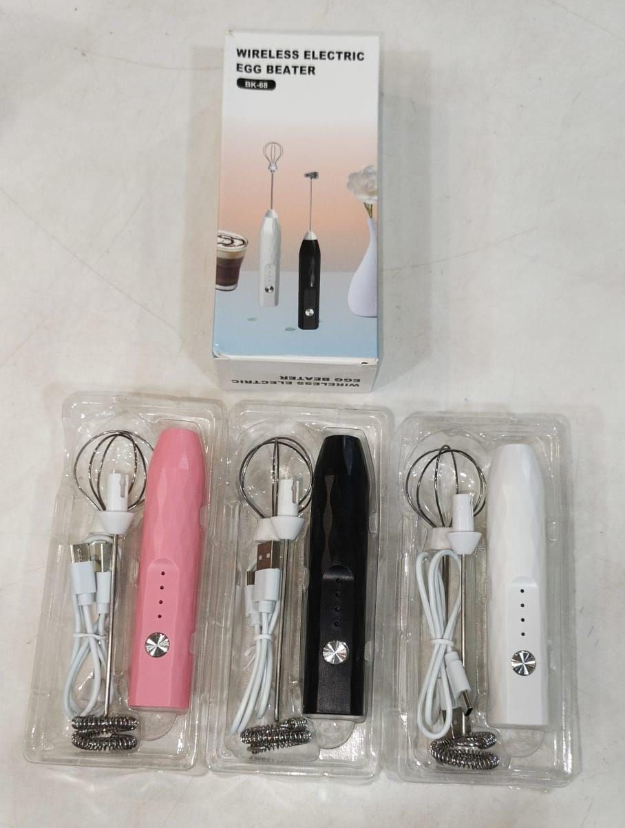 Wireless 2 In 1 Electric Egg Beater And Coffee Frother Rechargeable - Kitchen Accessory Designed For Food Preparation - 1 Pc (Random Color) - Image 4