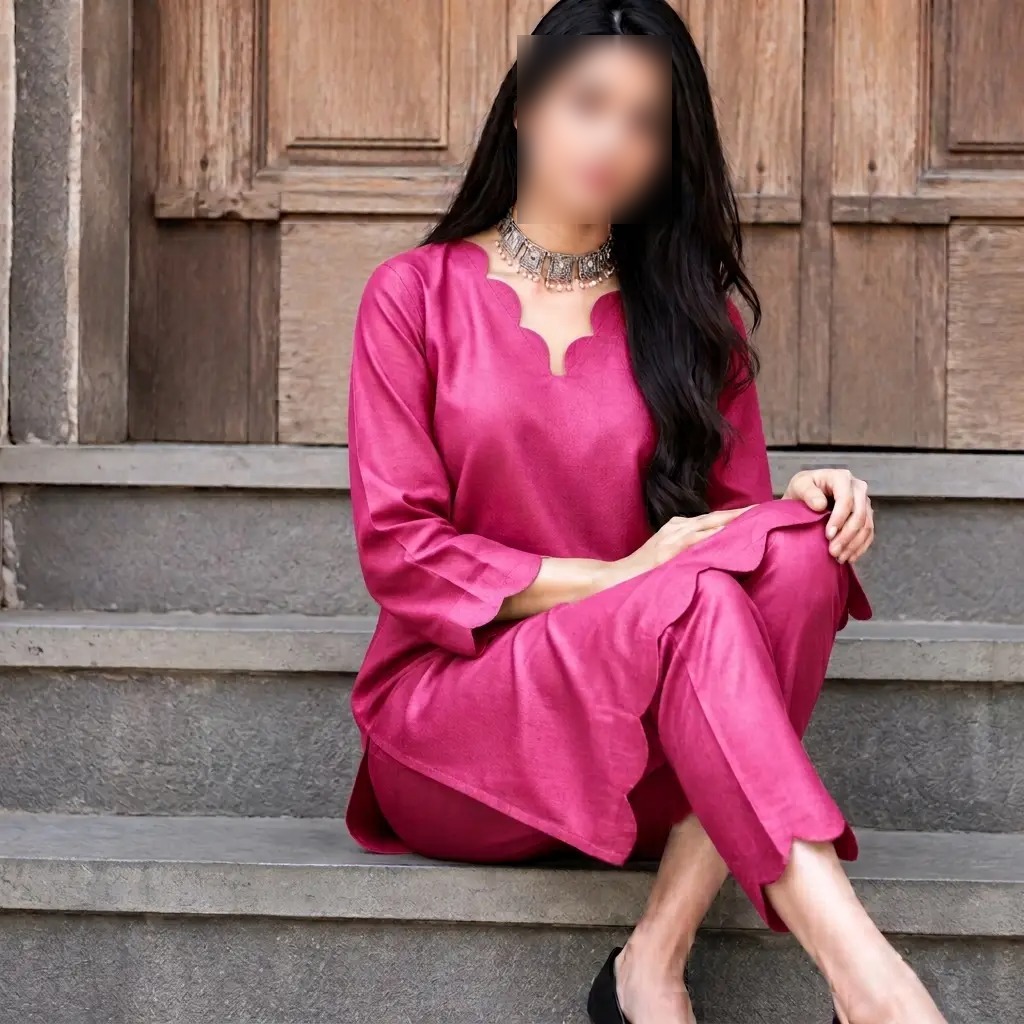 Unstitched 2 Piece Cotton Silk Suit - Apparel Product Designed For Outfit Purpose And Daily Styling Routine - Image 3
